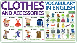 Clothes in English  Learn English Clothes Vocabulary  Names of clothes in English [upl. by Iliam748]