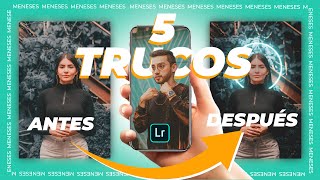 ¡5 TRUCOS 🤯 para Editar Fotos como PROFESIONAL en Lightroom MOBILE 🚀 [upl. by Naashar]