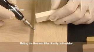 Recreating an edge on an oak panel with Hard Wax [upl. by Lewendal]