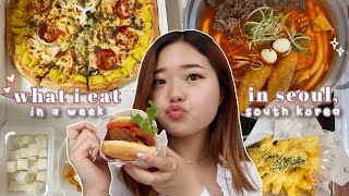 what i eat in seoul shake shack delivery food kbbq etc food vlog🍗🍔 [upl. by Ellerrad484]