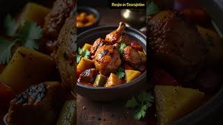 🍗🌟🍑🍋 How to Cook Moroccan Chicken Tagine 🌟 Moroccan Chicken Tagine Recipe [upl. by Revned]