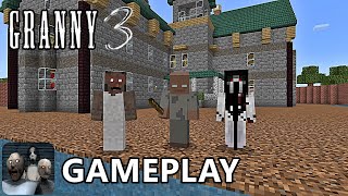 GRANNY 3 GAMEPLAY IN MINECRAFT [upl. by Bernardi]