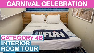 Carnival Celebration Interior Cabin Tour Category 4B [upl. by Sillsby]