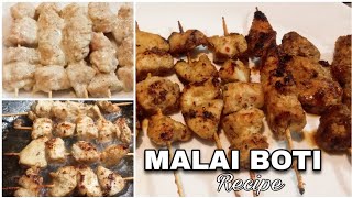 MALAI BOTI RECIPE  PERFECT DINNER RECIPE  COOKING WITH MADIHA [upl. by Haisa]