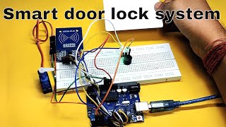 Simple RFID control servo motor for smart door lock system using arduino [upl. by Arick155]