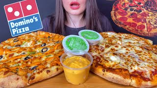 ASMR DOMINO’S CHEESE BURST  CHICKEN PIZZA MUKBANG No Talking EATING SOUNDS [upl. by Sydney]