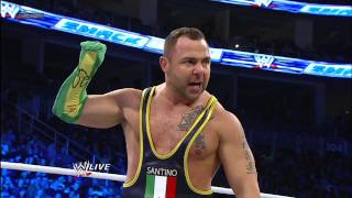 Santino Marella vs Tensai SuperSmackDown Dec 18 2012 [upl. by Madelle545]