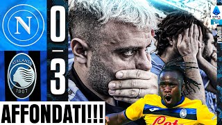 😓AFFONDATI NAPOLI 03 ATALANTA  LIVE REACTION NAPOLETANI AL MARADONA HD [upl. by Tsenrae795]