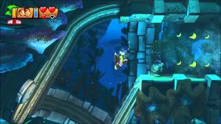 Donkey Kong Country Tropical Freeze  100 Walkthrough  41 Deep Keep Puzzle Pieces and KONG [upl. by Anilegna]