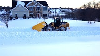 Blizzard of 2016 Snow Plow Mt Airy Maryland [upl. by Hoover278]