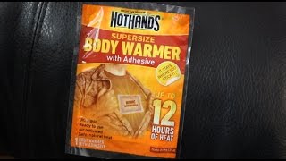 How to stay warm in cold weather  Adhesive body warmers [upl. by Melgar590]