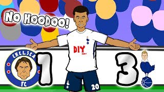 NO HOODOO 13 🔵Chelsea vs Spurs⚪ 🎵THE SONG🎵 Dele Alli Eriksen goal parody highlights 2018 [upl. by Aiynat]