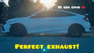 HKS exhaust for the civic si sound clips [upl. by Eerol]