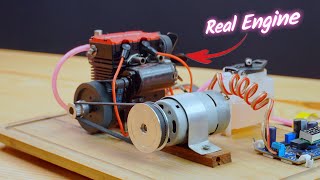 BUILD A NITRO ENGINE GENERATOR AT HOME [upl. by Sima]