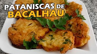 Pataniscas de Bacalhau  Receita Tradicional Portuguesa pataniscas bacalhau [upl. by Dier851]