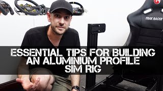 ESSENTIAL TIPS for Building an Aluminium Profile 8020 Sim Racing Cockpit [upl. by Inalem]