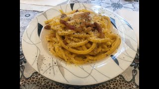 CARBONARA DOC Ricetta originale  The real authentic Italian recipe pasta spaghetti alla Carbonara [upl. by Caylor81]