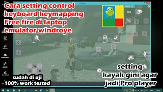 cara setting control keyboard Free fire di laptop  Windroye Emulator [upl. by Juster]