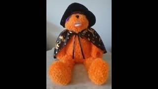 PBC Singing Halloween Orange Spooky Bear [upl. by Ramled]