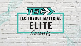 Season 4  Tryout Material  ELITE  Counts [upl. by Domonic]