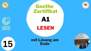 Goethe Zertifikat A1SD1  Lesen Modelltest mit Lösung am Ende  New [upl. by Emiline]