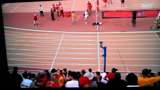 Trayvon Bromell 977 at Big 12 championships 2014 [upl. by Loreen829]