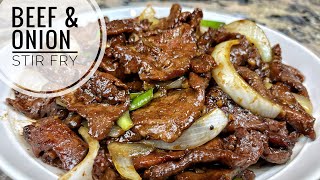 Beef And Onion Stir Fry ｜Tender And Juicy Beef [upl. by Imyaj]