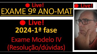 Exame MATEMÁTICA 9º ano 2024  1 fase prova modelo IV [upl. by Einhapets673]