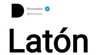 Latón Significado En Español [upl. by Dorolice]