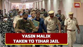 Yasin Malik Taken To Jail After Verdict On Terror Funding Case High Security Alert In Kashmir [upl. by Aivil394]