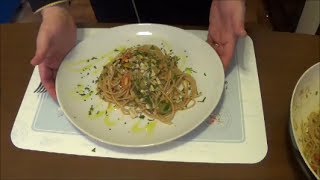 Spaghetti integrali con Alici Capperi e Olive Chef Stefano Barbato [upl. by Dimitri]