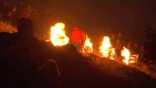 Pottenstein im Lichterglanz der Bergfeuer zum Beschluss der Ewigen Anbetung [upl. by Egres]