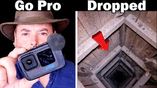 Dropping Go Pro Down Abandoned Mine Shaft In Oatman  Arizona [upl. by Marte]