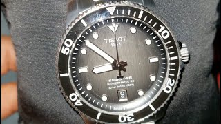 New Tissot Seastar 1000 Powermatic 80 40mm Black Dial Watch Japan [upl. by Oloap]