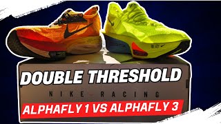 My First DOUBLE THRESHOLD Session  Alphafly 1 vs Alphafly 3 [upl. by Eetsud]