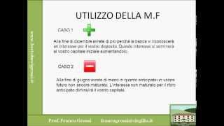 MATEMATICA FINANZIARIA LEZIONE 1 [upl. by Fabi]