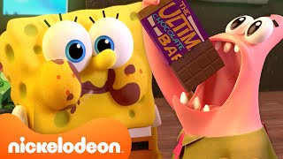 SpongeBob amp Patrick Try Their FIRST Chocolate Bar 🍫  Kamp Koral  Nickelodeon UK [upl. by Rednav]