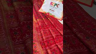 🔥KCPC Special Letest Patan Patola Silk Handloom Banarsi border weaving meenakari Saree shorts [upl. by Anagrom661]