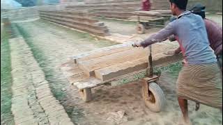 Bangladesh Bricks  Prepared Bricks are Drying the Sun Light  Bricks Manufacturing Process Part 4 [upl. by Akkire]