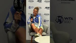 Jasmine Paolini press conference Rothesay Eastbourne International ahead of Wimbledon 27062024 [upl. by Omoj]