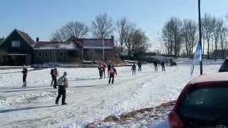 Ice Skating  Ice Sailing around Amsterdam [upl. by Ynatirb]