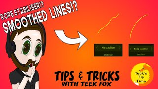 AFFINITY DESIGNER  IPAD  SMOOTH LINES  ROPE STABILIZER  TEEK FOX [upl. by Nnek576]