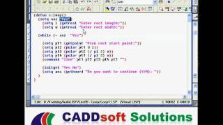 AutoLISP Programming Tutorial  5A [upl. by Aynatahs]