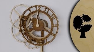 Rotara  Holzuhr Wooden Clock [upl. by Igenia884]