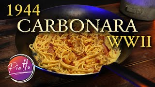 CARBONARA STORICA  Ricetta ORIGINALE del 1944 [upl. by Nazus563]