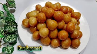 RESEP KUE LEGEMAT KHAS ARAB  SWEET BALL GEMAT ARABIC FOOD [upl. by Colver]