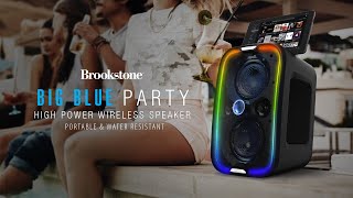 Brookstone  Big Blue Party Speaker [upl. by Eema504]