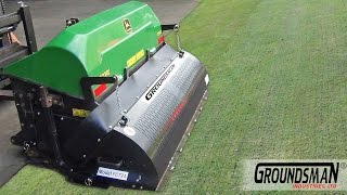 Groundsman Flexblade SoilCore Collector Fitting Instructions to John Deere 1500 [upl. by Ronaele]