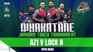 AZ1 V LOCK N  Open Mens Round Robin  Whakatāne January Touch Tournament 2024 [upl. by Ahnavas]