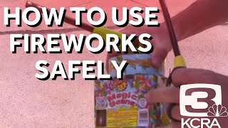 Safety tips using legal fireworks [upl. by Alaehs]